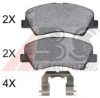 A.B.S. 37916 OE Brake Pad Set, disc brake